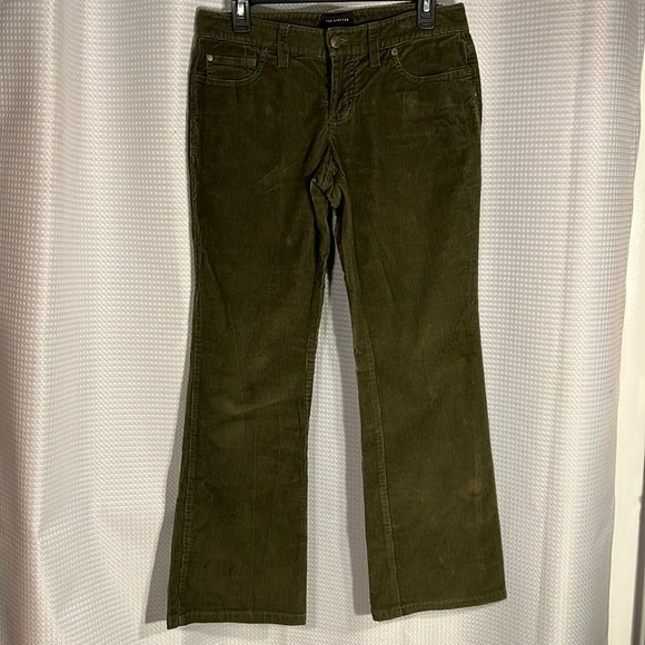 The Limited Pants - The Limited Women’s dark green or olive colored corduroy pants crew fit size 4